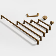 Load image into Gallery viewer, Vintage Rustic Aged Brass Knobs, Pulls &amp; Handles | Cabinet, Drawer, Dresser, Kitchen &amp; Wardrobe Hardware

