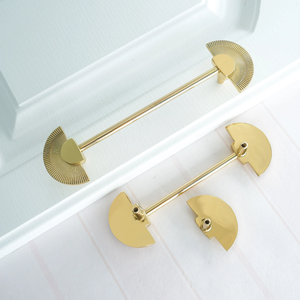3.78", 5.0" Gold Fun Kitchen Pulls | Solid Brass Drawer Pulls, Cabinet & Dresser Knobs, Closet & Wardrobe Handles