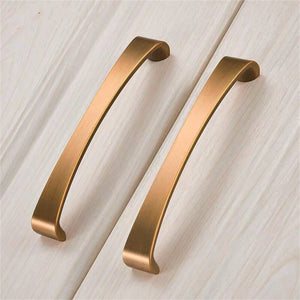 3.75"-6.3" Unique Champagne Gold & Brushed Copper Pulls, Knobs & Handles | Cabinet, Dresser, Drawer & Kitchen Door Hardware