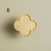 Load image into Gallery viewer, Nordic Simple Brass &amp; Resin Cabinet Knobs | Shell Design Drawer &amp; Door Knobs
