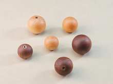 Load image into Gallery viewer, Wood Knobs Handles Ball Knobs Drawer Pulls Cabinet Pull Knob Wardrobe Black Walnut Beech Kitchen Cabinet Door Handles Knobs Simple Hardware
