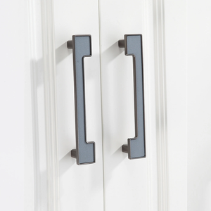 3.78"-7.55" Leather Knobs, Pulls & Handles (Blue, Brown) | Drawer, Cabinet, Dresser, Cupboard & Kitchen Hardware