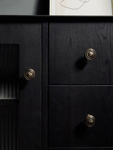 Load image into Gallery viewer, French Mid-Century Round Antique Bronze Brass Knobs, European Retro Single Hole Small Handles for Wardrobes, Drawers &amp; Cabinets
