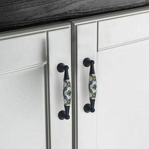 3.78", 5.0" High Quality Ceramic Kitchen Knobs | Gray, Blue, White Cabinet & Drawer Pulls | Chic Furniture Hardware
