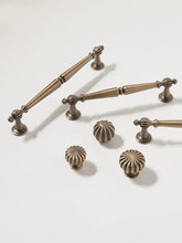 Load image into Gallery viewer, French Vintage Antique Bronze Brass Long Pulls, European Antique Handles for Wardrobes, Drawers and Kitchen Cabinets
