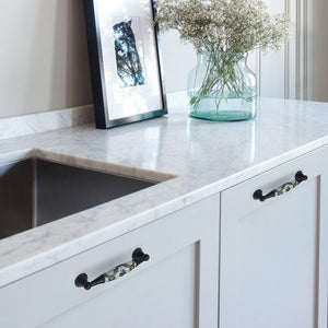 3.78", 5.0" High Quality Ceramic Kitchen Knobs | Gray, Blue, White Cabinet & Drawer Pulls | Chic Furniture Hardware