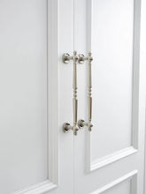 Load image into Gallery viewer, Vintage French Brass Cabinet Pulls, Titanium Silver Premium Long Handles for Cupboards, Drawers &amp; Wardrobes
