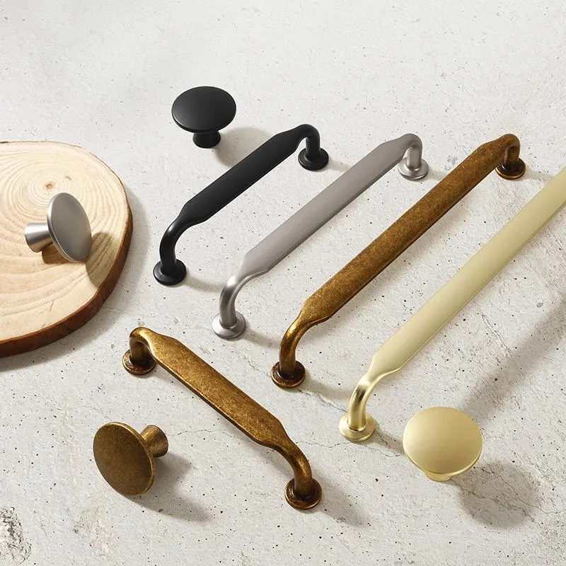 Vintage Antique Brass & Bronze Pulls & Knobs (Black) | Cabinet, Drawer, Kitchen & Dresser Hardware