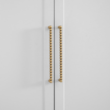 Load image into Gallery viewer, Antique Bronze Beaded Cabinet Pulls:  Drawer Handles, Modern Kitchen Hardware
