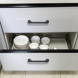 3.78", 5", 12.6" Black & Dark Gray Modern Drawer Pulls | Kitchen Cabinet & Cupboard Handles, Dresser & Wardrobe Handles, Knobs