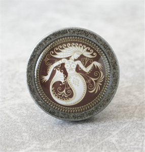 Retro Mermaid Handmade Chic Knobs & Pulls | Drawer, Dresser, Cupboard, Kitchen Cabinet & Door Furniture Hardware