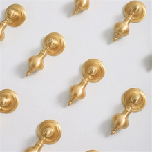 Load image into Gallery viewer, Unique Solid Brass Drop Pulls &amp; Knobs | French Light Luxury Drawer, Dresser &amp; Cabinet Handles, Gift-Worthy Art Decor Door Hardware
