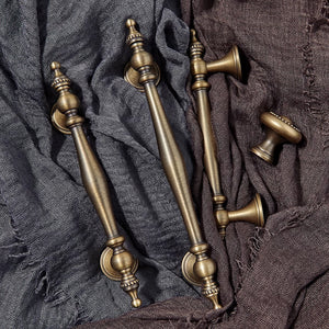 3", 3.78", 5", 6.3" Aged Brass & Antique Bronze Kitchen Handles | Unique Cabinet & Wardrobe Pulls, Drawer & Cupboard Knobs, Hardware