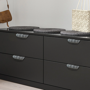 Leaf Design Brass Gold Invisible Pulls & Handles | Modern Decorative Cabinet, Wardrobe, Cupboard & Drawer Hardware