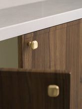 Load image into Gallery viewer, French Luxury Round Brass Knobs, Minimalist Single Hole Handles for Drawers &amp; Wardrobes
