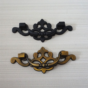 2.5" (64mm) Vintage Black & Antique Bronze Drop Bail Pulls & Handles | Dresser, Drawer, Kitchen Cabinet & Furniture Hardware