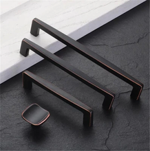 Load image into Gallery viewer, 3.78&quot;, 5&quot;, 6.3&quot; (96, 128, 160mm) Oil Rubbed Bronze Cabinet Handles | Drawer &amp; Kitchen Pulls, Dresser Knobs, Furniture Hardware
