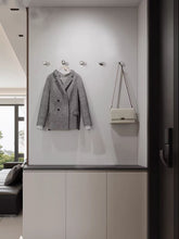 Load image into Gallery viewer, Silver Brass Pebble Wall Hooks, Heavy Duty Drilled Mount Coat Hooks for Entryway Cloakroom Kids Room
