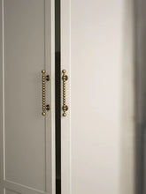 Load image into Gallery viewer, Dark Vintage French Brass Cabinet Pulls, Antique Bronze Ground Finish Round Ball &amp; Long Bar Handles for Drawers Cupboards
