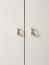 Load image into Gallery viewer, Minimalist Brass Small Pull Handles, Simple Creative Hardware for Cabinets, Wardrobes and Shoe Cabinets
