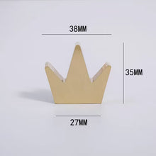 Load image into Gallery viewer, Nordic Light Luxury Solid Brass Crown Knobs, Niche Single Hole Small Handles for Chest of Drawers and Furniture
