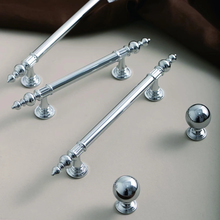 Load image into Gallery viewer, 3.78&quot;-6.3&quot; Polished Chrome &amp; Solid Brass Knobs, Pulls &amp; Handles | Drawer, Cabinet, Dresser, Kitchen &amp; Wardrobe Hardware
