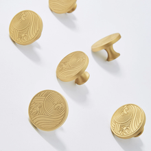 Load image into Gallery viewer, Solid Brass Gold Cabinet Knobs &amp; Pulls | Dresser &amp; Drawer Pulls, Kitchen Door Knobs, Hardware
