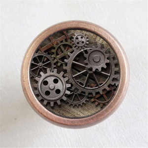 Steampunk Gear Vintage Knobs, Pulls & Handles (Antique Bronze, Silver, Glass) | Unique Cabinet, Drawer, Dresser & Kitchen Door Hardware