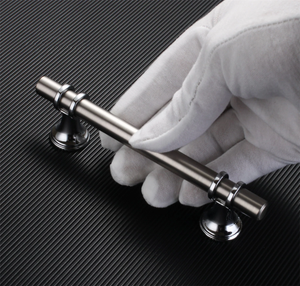 3.75", 5.0", 6.3", 7.55" (96, 128, 160, 192mm) Black & Gold Modern Drawer Pulls | Kitchen Cabinet & Door Handles, Dresser Knobs