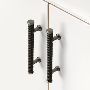 3"-12.6" Unique Leather Knobs, Pulls & Handles (Brown, Black) | Cabinet, Dresser, Kitchen Cupboard, Wardrobe & Closet Hardware