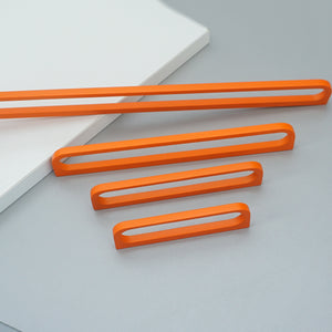 3.78"-12.6" Orange Hollow Knobs, Pulls & Handles | Drawer, Kitchen, Dresser & Cabinet Door Hardware