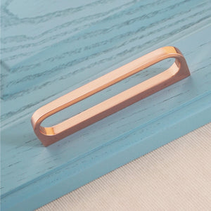 3.78"-12.6" Rose Gold Hollow Knobs, Pulls & Handles | Modern Simple | Kitchen, Dresser, Drawer & Cabinet Door Hardware