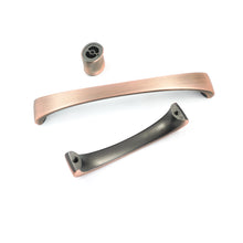 Load image into Gallery viewer, 3.75&quot;-6.3&quot; Unique Champagne Gold &amp; Brushed Copper Pulls, Knobs &amp; Handles | Cabinet, Dresser, Drawer &amp; Kitchen Door Hardware
