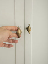 Load image into Gallery viewer, Vintage French Single‑Hole Solid Brass Cabinet Knobs, Small Handles for Wardrobe Doors and Drawers
