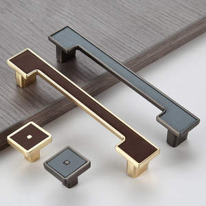 3.78"-7.55" Leather Knobs, Pulls & Handles (Blue, Brown) | Drawer, Cabinet, Dresser, Cupboard & Kitchen Hardware