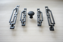 Load image into Gallery viewer, 2.5&quot;-5.0&quot; (64-128mm) Black Knobs, Pulls &amp; Handles | Chinese Style Cabinet Door, Drawer, Dresser &amp; Cupboard Kitchen Hardware
