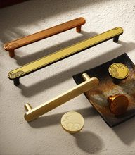 Load image into Gallery viewer, 3.78&quot;-7.55&quot; Modern Chinese Style Pulls, Handles &amp; Knobs (Gold, Bronze, Antique Coffee) | Cabinet, Dresser, Drawer &amp; Kitchen Hardware
