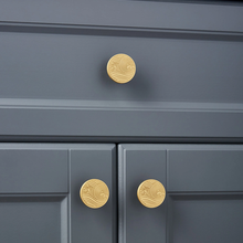 Load image into Gallery viewer, Solid Brass Gold Cabinet Knobs &amp; Pulls | Dresser &amp; Drawer Pulls, Kitchen Door Knobs, Hardware
