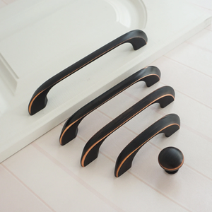 2.5", 3.75", 5", 6.3", 7.55", 8.8" Black Copper Handles | Cabinet & Drawer Pulls, Dresser & Kitchen Knobs, Wardrobe Hardware