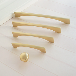 3.78"-12.6" (160-320mm) Brass Handles | Wardrobe, Dresser & Drawer Pulls, Cabinet & Cupboard Knobs, Hardware
