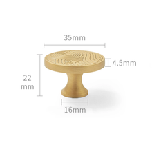 Load image into Gallery viewer, Solid Brass Gold Cabinet Knobs &amp; Pulls | Dresser &amp; Drawer Pulls, Kitchen Door Knobs, Hardware
