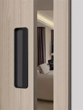 Load image into Gallery viewer, Invisible Concealed Embedded Pull Handles | Coffee Gray, Black Modern Drawer &amp; Closet Door Handles, Wardrobe &amp; Cabinet Pulls
