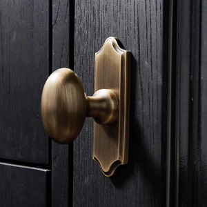 Antique Bronze Knobs with Backplate | Art Decor Unique Rustic Cabinet Pulls, Drawer & Dresser Handles, Vintage Kitchen Hardware
