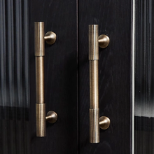 Load image into Gallery viewer, Solid Brass Cabinet Pulls &amp; Knobs | Antique Bronze Drawer Handles, Dresser Knobs, Kitchen &amp; Cupboard Pulls, Furniture Hardware
