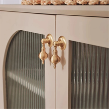 Load image into Gallery viewer, Unique Solid Brass Drop Pulls &amp; Knobs | French Light Luxury Drawer, Dresser &amp; Cabinet Handles, Gift-Worthy Art Decor Door Hardware
