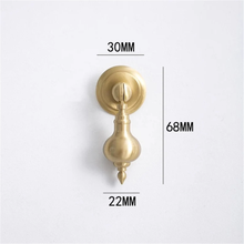 Load image into Gallery viewer, Unique Solid Brass Drop Pulls &amp; Knobs | French Light Luxury Drawer, Dresser &amp; Cabinet Handles, Gift-Worthy Art Decor Door Hardware

