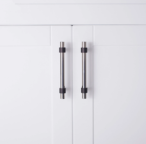 3", 3.78", 5.0", 6.3", 7.55", 8.8" Stainless Steel & Brass Drawer Pulls | Modern Black Kitchen Cabinet Handles, Dresser & Wardrobe Cupboard Pulls