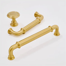 Load image into Gallery viewer, 3.78&quot;-5&quot; Unique Solid Brass Gold Knobs, Pulls &amp; Handles | Cabinet, Kitchen, Drawer &amp; Door Hardware

