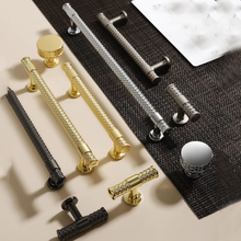 Load image into Gallery viewer, Creative Nickel, Chrome &amp; Gold Knobs &amp; Pulls | Black Cabinet Handles, Wardrobe, Kitchen &amp; Drawer Hardware
