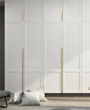 Load image into Gallery viewer, Invisible Black &amp; Gold Kitchen Handles | Concealed Embedded Drawer Pulls, Long Wardrobe &amp; Furniture Cabinet Pulls
